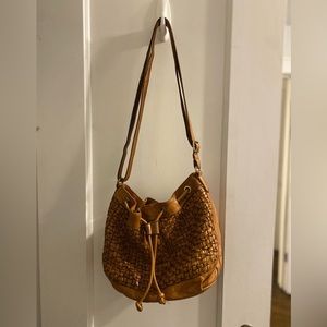 Genuine leather crossbody bag